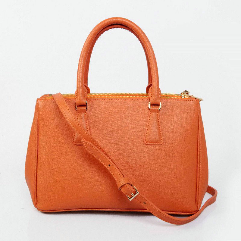 2014 Prada saffiano calfskin 33cm tote BN2274 orange on sale